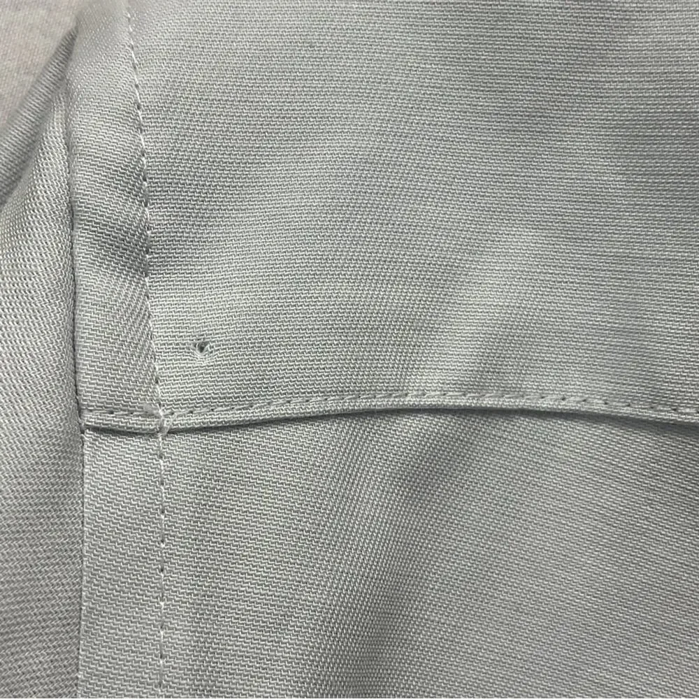 Murano Shirt Men's Size L Silver Paisley Liquid Luxury Button Down Business Soft - Picture 11 of 11